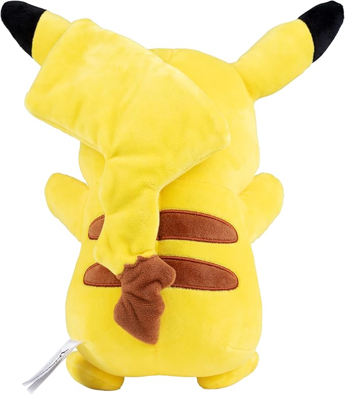 Pokémon 12" Large Happy Pikachu Plush - Officially Licensed - Generation One Figure - Authentic Soft Stuffed Animal Toy - Gift for Kids, Boys, Girls - 2+