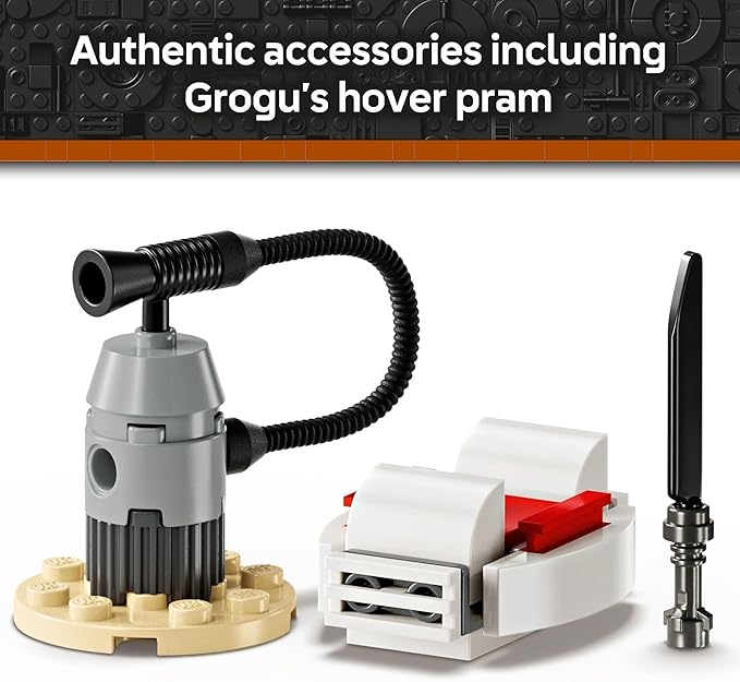 LEGO Star Wars: The Mandalorian Mando and Grogu's N-1 Starfighter Toddler Building Toy - Star Wars Baby Yoda Toy for Kids, Boys & Girls, Ages 4+ - Educational Preschool Toy Gift for Birthdays - 75410