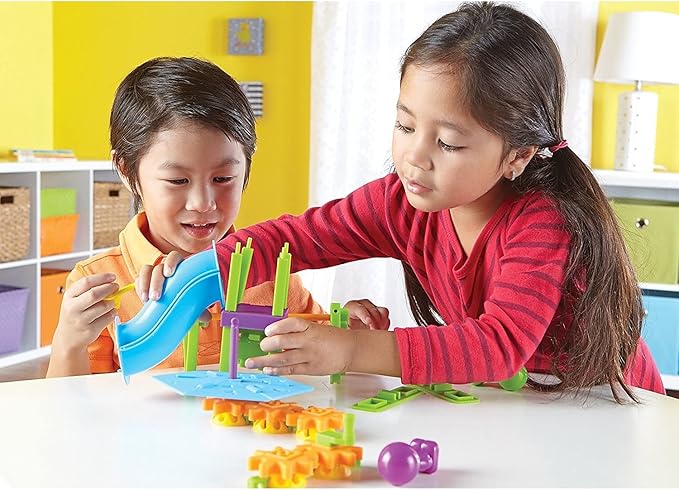 Learning Resources Playground Engineering & Design STEM Set - 104 Pieces, Ages 5+ STEM Toys for Kids, Construction Toys