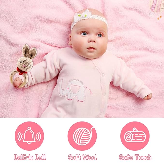 Baby Girl Gifts,Baby Gifts for Girls,Newborn Baby Gifts for Girls,Baby Shower Gifts for Girl,Newborn Baby Girls Gift Basket,Unique Pink Newbaby Gift Set (9pcs)