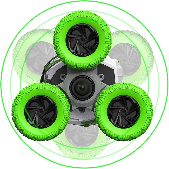 Threeking Waterproof RC Stunt Car Remote Control Cars Double-Sided Driving 360 Degree Flips Rotating Indoor Outdoor Toys Gifts Presents for 6 7 8 9 10 11 12 Year Old Kids Boys Girls