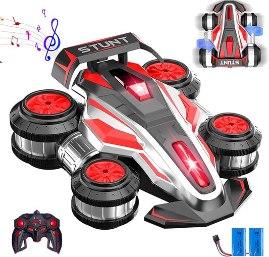 Remote Controlled Drift Stunt Car, Light and Music RC Cars, 360 ° Rotation Suspended Car, 2.4G,4WD Remote Control Cars, Birthday Gift for Boys and Girls Aged 5-12