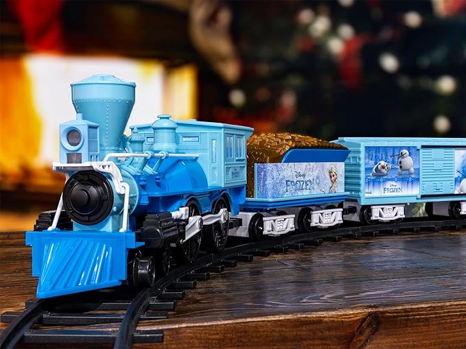 Lionel Disney's Frozen Ready-to-Play Set, Battery-Powered Model Train Set with Remote