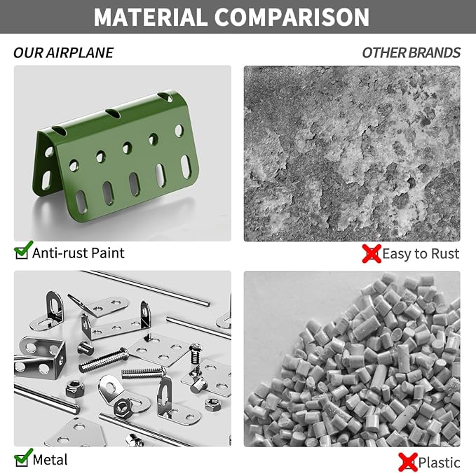 STEM Building Projects Model Airplane Set - 285 Pieces STEM Project Building Toys for Kids Ages 8-12-16, Assembly Science Kit Educational Birthday Gift for Kids Boys 8 9 10 11 12 Years Old