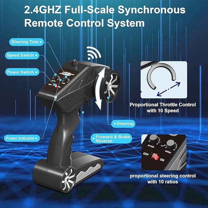 25MPH Fast RC Car for Boys – 1:18 Scale Off-Road 4x4 Rock Crawler, Waterproof All-Terrain Truck with 2.4GHz Control & Extra Battery