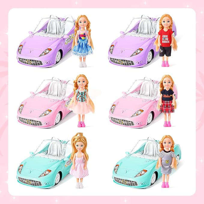 Pink Remote Control Car for Girls, 1:18 Scale RC Cars with LED Light, 2.4 GHZ Pink Truck Toy for Toddlers Kids, Birthday R/C Toys for Boys Girls Aged 4-7 (Batteries Not Included)