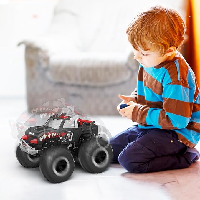 TOY Life RC Truck Remote Control Monster Truck Toys RC Cars Adults Amphibious Remote Control Car Boat 2.4Ghz All Terrain 4WD Off-Road Vehicle Waterproof RC Monster Trucks for Boys Girl Age 6 7 8-12