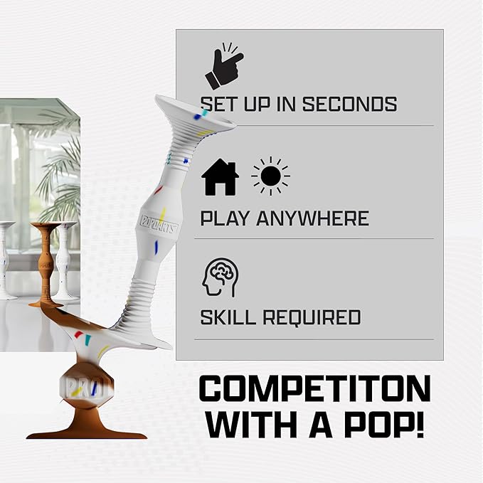 Popdarts PRO Pack Game Set (Party) - Indoor, Outdoor Suction Cup Throwing Game - Competition with a POP