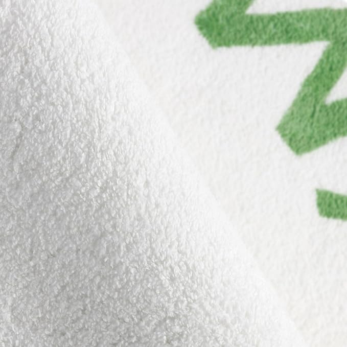 Topotdor Round Kids Play Rug Alphabet Nursery Area Rug Extra Large Soft Crawling Play Mat for Children Toddlers Bedroom (47 inch, Green/White)