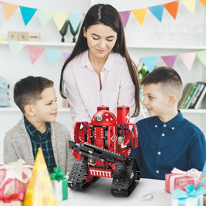Technique Car Building Blocks Set, Science Kits for Kids Age 8-12, STEM 5in1 Remote & APP Control Tracked/Robot/Bulldozer/Tank, Building Toy Gifts for Boys Girls 8-16, (495 PCS)