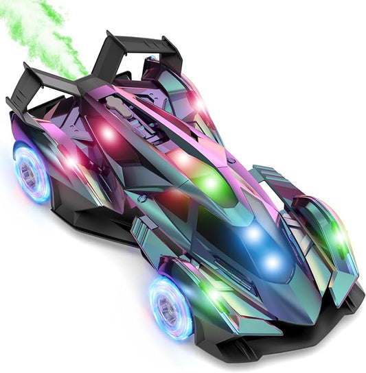 SASBSC Lambo Remote Control Car for Boys 4-7 8-12 Drift Rc Cars with 360° Rotation, Spray, Music & Lights 1:12 Rechargeable Rc Car Toys 10-12km/h Sport Race Toy Cars Gifts for Kids (Multi-Color)