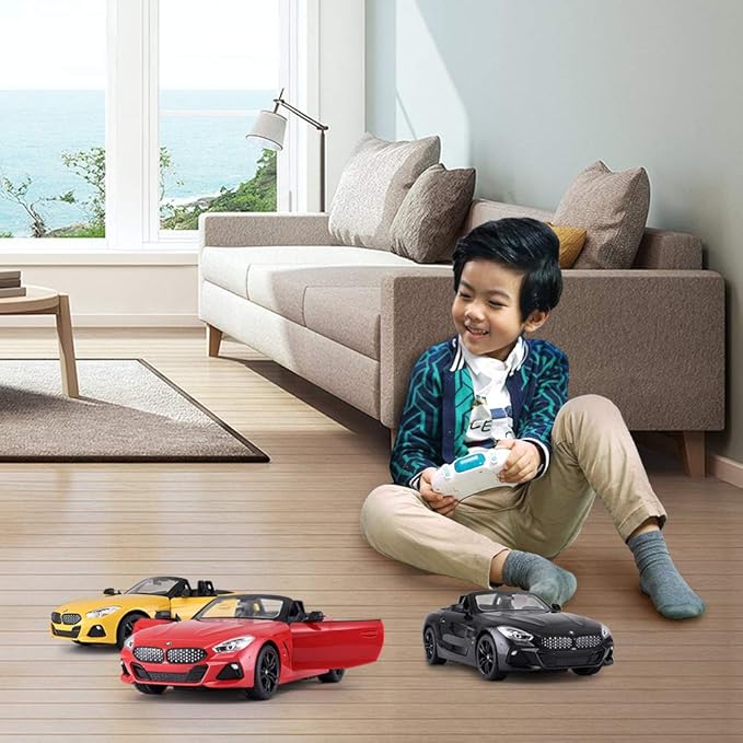 RASTAR BMW RC Car, 1/14 Scale BMW Z4 Roadster New Version Remote Control Car, Convertible Toy Car – Red / 2.4Ghz