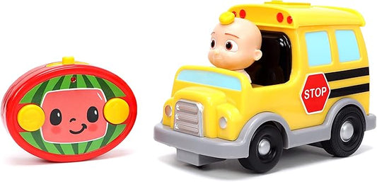 Jada Toys Cocomelon 7.5" School Bus RC Remote Control Car, Toys for Kids