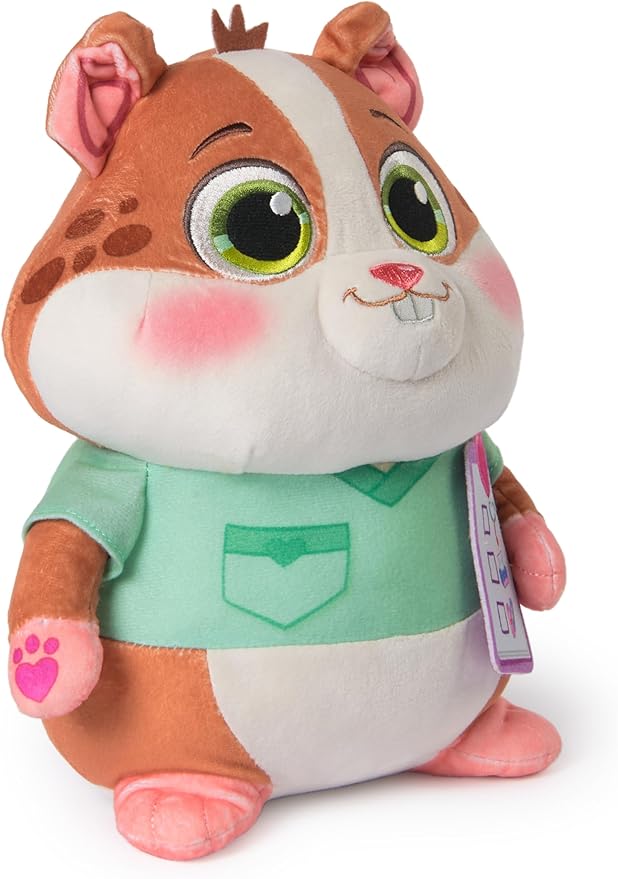 Vida the Vet, Popcorn Talking Plush Toy, 9-Inch Tall Electronic Stuffed Animal with Soft Fur, Music & Phrases Kids Toys for Girls & Boys Ages 3 and up