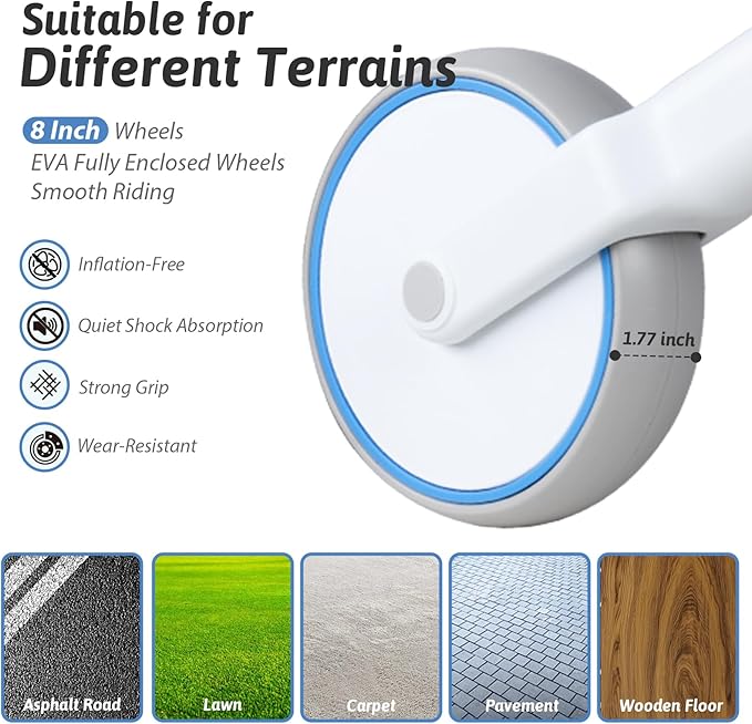 Balance Bike for 2 Year Old, Adjustable Seat & Handlebar, Age18 Months to 5 Years Old, No-Pedal Training Bike Toddler Push Bicycle First Gifts-Blue