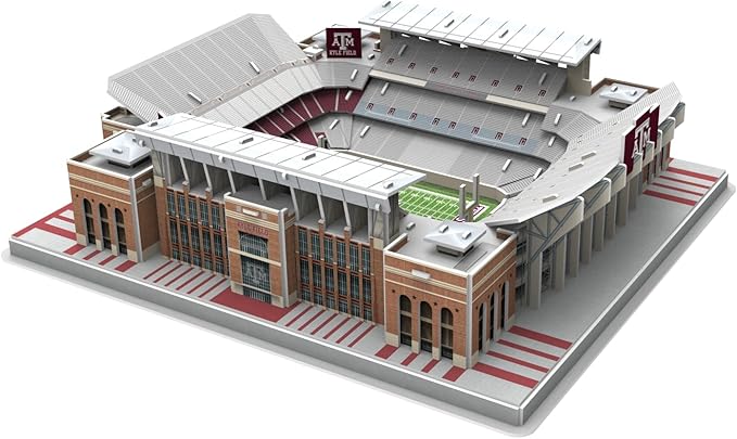 Pro Lion 3D Jigsaw Puzzle of Kyle Field Stadium Construction Building Kits - 178 Pieces| Texas A&M Aggies Football League Gifts for Boys, Adults, Men, Kids Aged 7+| Puzzles Games Kit for Creative Fan