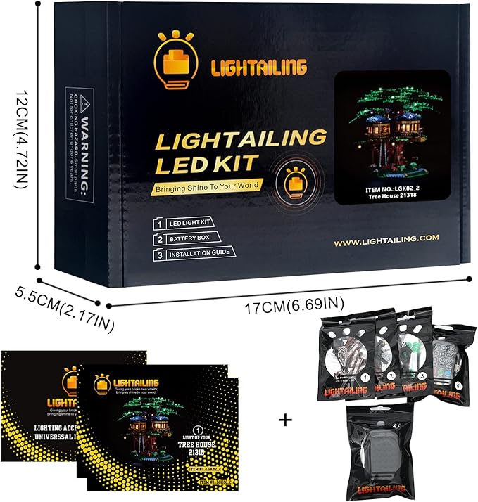 Lightailing Led Light for Lego 21318 Ideas Tree House Building Blocks Model：Remote-Control Version - NOT Included The Model Set