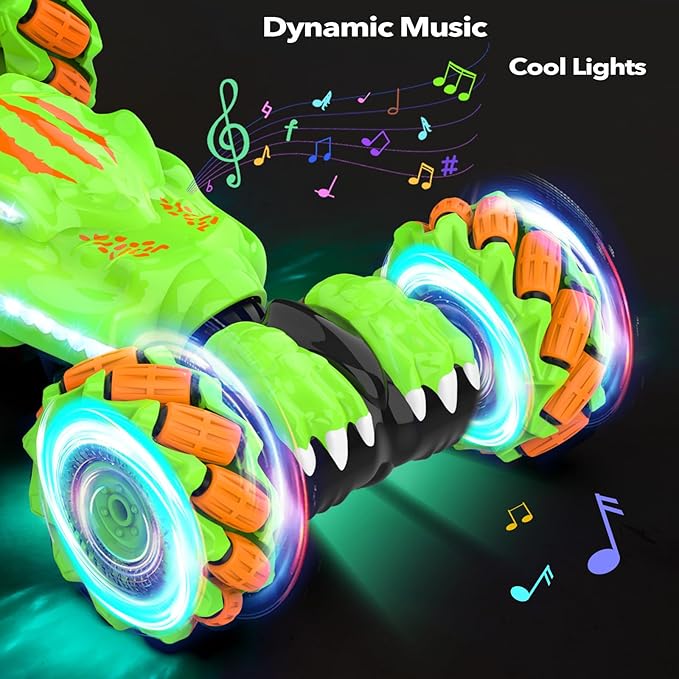 Hand Gesture Sensing RC Stunt Car Toys for 6-12 yr Boys&Girls - Easter Christmas Birthday Gifts, 2.4Ghz Remote Control Twist Car Toys Gifts for Kids 6 7 8 9 10 11 12 Year Old