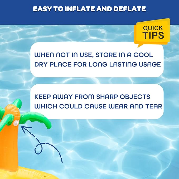 Giant Inflatable Palm Tree Volleyball Net Set w/Ball-12 ft Long Extra Large Size-Durable Thick PVC Material, Easy to Inflate- Outdoor/Backyard Pool Party, Fun Water Activity-Float, Kids Gift