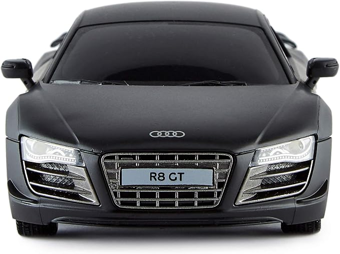 CMJ RC Cars Audi R8 GT RC Remote Control Car Limited Edition Black 2.4Ghz 1:24. Licensed RC Car Series for Girls and Boys Age 8 9 10 11 12 Years Holiday Ideal Gift (Black)