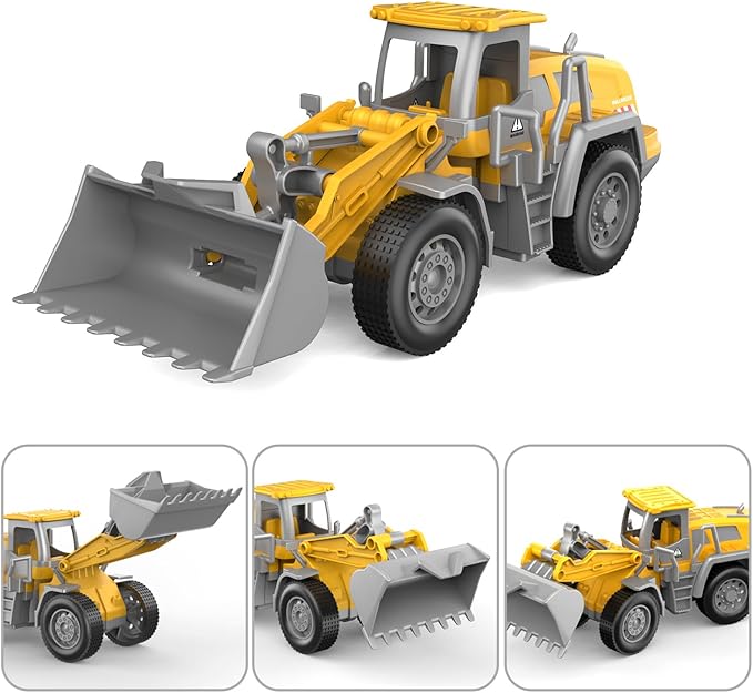 Carrier Vehicle Truck Toys for Kids, Includes Carrier Car and Bulldozer Truck, Cars Toy Birthday Gift for 3+ Years Old Boys and Girls