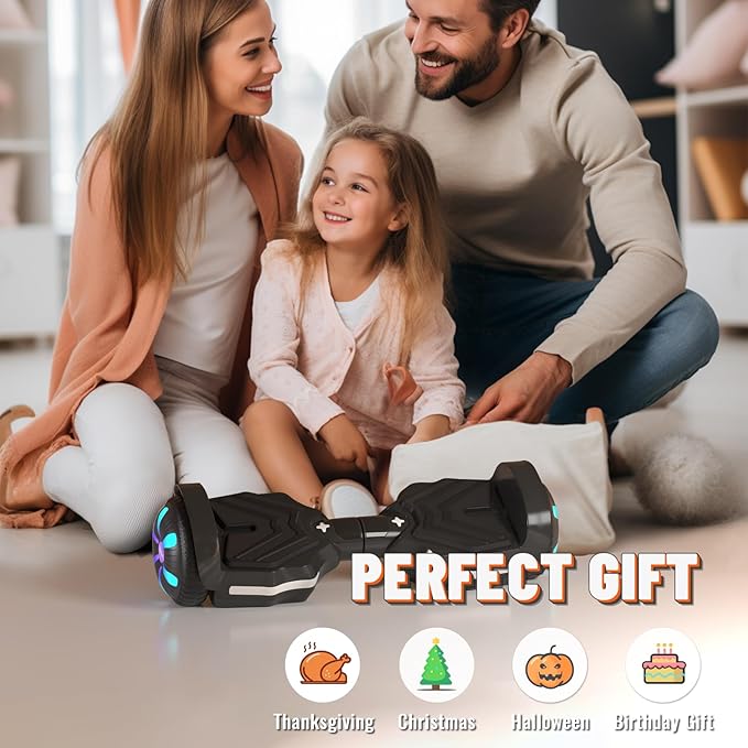 Scooter, Bluetooth Speakers and LED Light-Up Wheels, APP Control, Dual 250W Motors, 8.5 mph Max Speed & 8.5 Miles Max Range, Gifts for Kids Adults Girls Boys