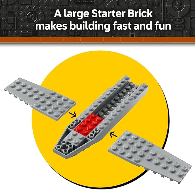 LEGO Star Wars: The Mandalorian Mando and Grogu's N-1 Starfighter Toddler Building Toy - Star Wars Baby Yoda Toy for Kids, Boys & Girls, Ages 4+ - Educational Preschool Toy Gift for Birthdays - 75410