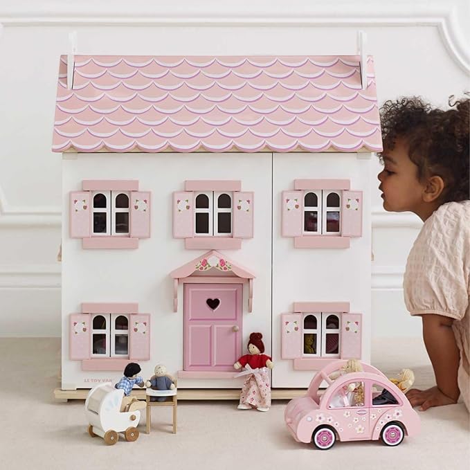 Le Toy Van - Iconic Sophie's Large Wooden Doll House | Dream House Wooden Dolls House Play Set | Great As A Gift | Suitable for Ages 3+