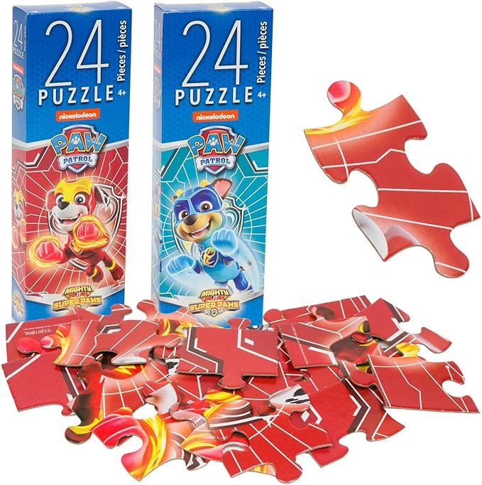 Spiderman, Hot Wheels, and Paw Patrol Puzzle Set - Bundle of 6 Jigsaw Puzzles for Kids Ages 4-8 | 24/48 Piece Games for Kids and Toddlers
