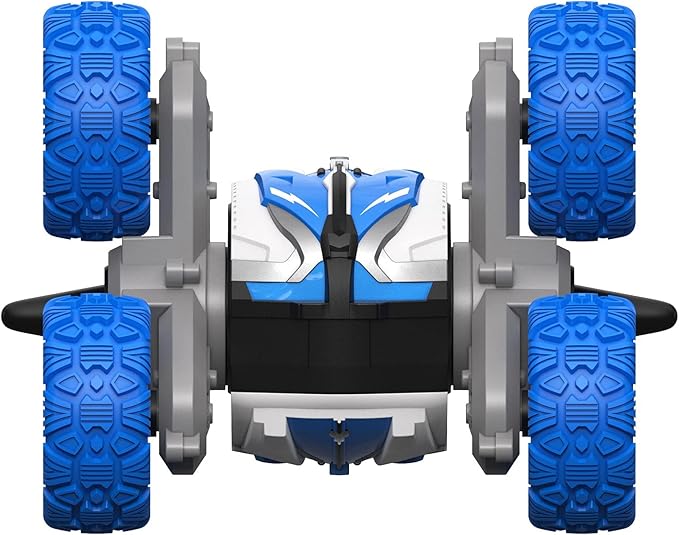 Threeking Waterproof RC Stunt Car Remote Control Cars Double-Sided Driving 360 Degree Flips Rotating Indoor Outdoor Toys Gifts Presents for 6 7 8 9 10 11 12 Year Old Kids Boys Girls