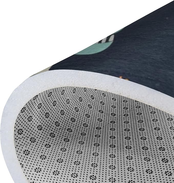 Dinosaur Rug, Kids Playmat Rugs - 5x7 Ft Kids Carpet with Rubber Backing, Cute Baby Dinosaur Park Play Mat Great for Boys Girls Bedroom Playroom - Non-Slip Have Fun Safe Nursery Rug