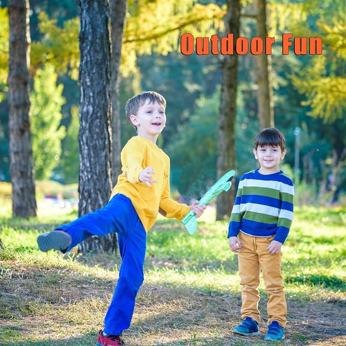 BooTaa 4 Pack Airplane/Flying Toys, 17.5" Large Throwing Foam Plane/Gliders, 2 Flight Mode, Birthday Gifts for Girls Kids 3 4 5 6 7 8 9 10 11 12 Year Old Boys,Outdoor Sport Game Toys