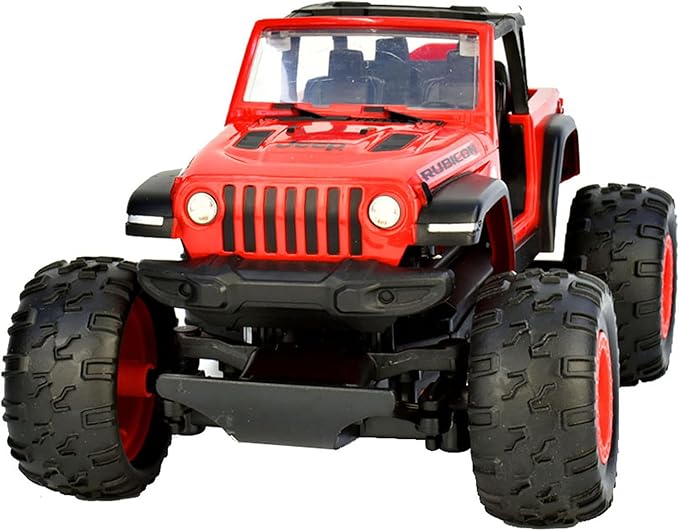 Jeep Wrangler Rubicon 1:22 Scale R/C - Red - Taiyo, 2.4GHz, Remote Control Vehicle, Authentic Design, Off Road, Controller, Battery Powered Hobby Car