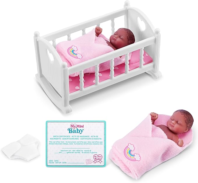 5 Surprise My Mini Baby Series 1 (2 Pack) by ZURU, Collectible Mystery Capsule, Toy for Girls, Realistic Miniature Baby, Playset and Accessories