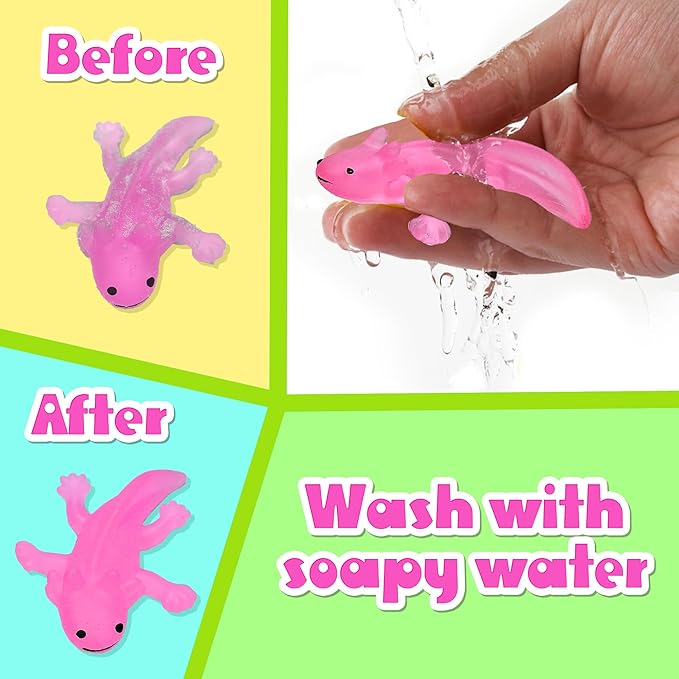 AGENTLAN Axolotl Sensory Bin,Axolotl Sensory Toys with Play Sand for Toddlers Boys and Girls, Kids Toys Gift Sand Toys for Age 3 4 5 6 7 8