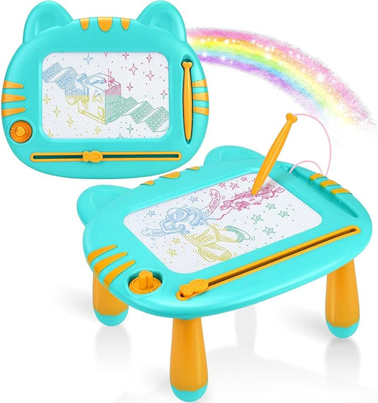 Magnetic Drawing Board for Toddlers 1-3, Toddler Toys 2-3, Magna Mess Free Doodle Board Pad Learning Toy, Etch A Colorful Sketch Educational Toys for 1 2 3 Year Old Boys Girls Christmas Birthday Gift