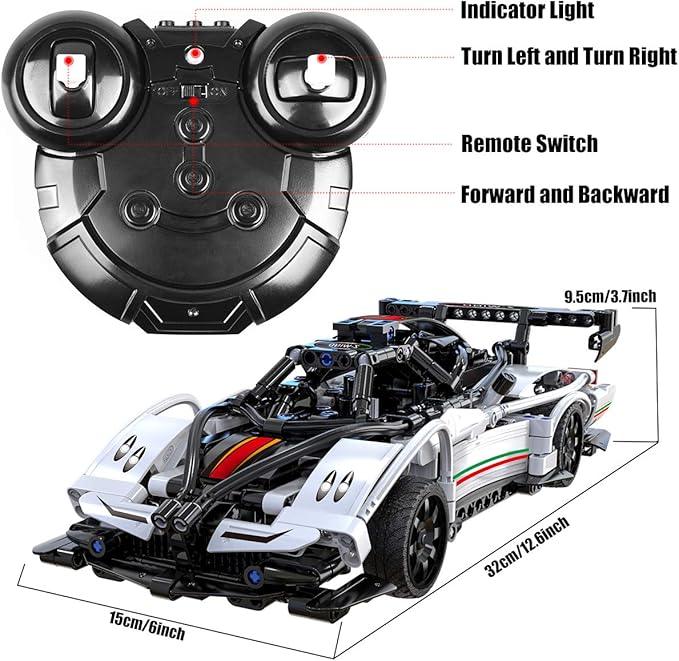 STEM Buidling Toys for 6 7 8 9 10 11 12 + Year Old Boys Girls Gifts Remote Control Car Toy Building Sets RC Race Model Cars Building Kits,Learning Toys Best Birthday for Kids (457PCS)