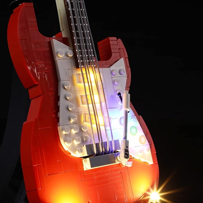 LIGHTAILING Led Light for Lego 21329 Ideas Fender Stratocaster Building Blocks Model - NOT Included The Model Set