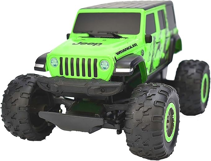 Jeep Wrangler Sahara Unlimited 1:22 Scale R/C - Green - Taiyo, 2.4GHz, Remote Control Vehicle, Authentic Design, Controller, Battery Powered Hobby Car