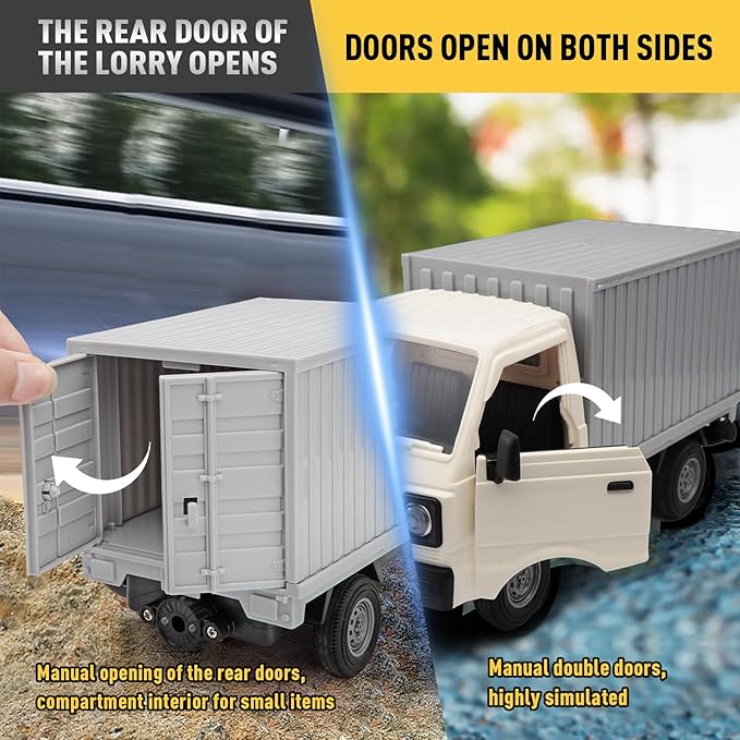 RC Car 1/16 RC Drift Car RTR Remote Control Racing Pickup Truck 2WD Truck Drift Crawler Off Road 2.4G with Spray Music and Light Vehicle Hobby Grade Toy Model for Kids and Adult (White-2)