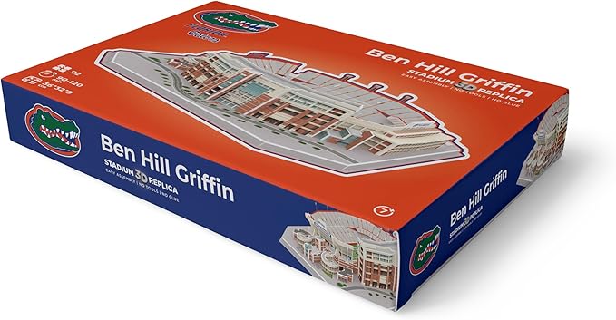 Pro-Lion 3D Jigsaw Puzzle of Ben Hill Griffin Stadium -92 Pieces | Home of Florida Gators | NCAA Football Gifts for Age 7+