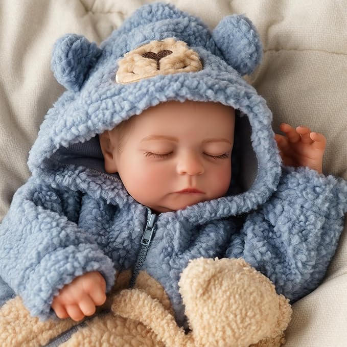 BABESIDE Lifelike Reborn Baby Dolls Boy - 18-Inch Soft Weighted Body Realistic-Newborn Baby Doll Soft Body Real Life Baby Dolls with Toy Accessories