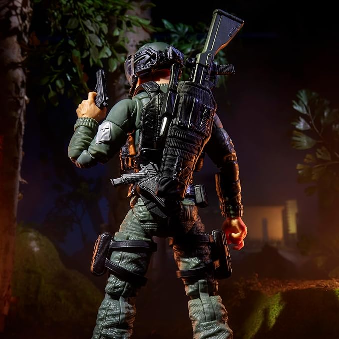 G.I. Joe Classified Series #182, Clayton “Hawk” Abernathy with M.M.S. (Mobile Missile System) Towable Vehicle, Collectible 6 Inch Action Figure Set