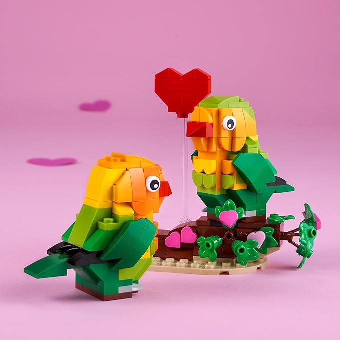 LEGO Valentine Lovebirds Building Toy Set - Fun and Engaging Build for Kids, Girls & Boys, Ages 8+ - Decoration and Gift - 40522