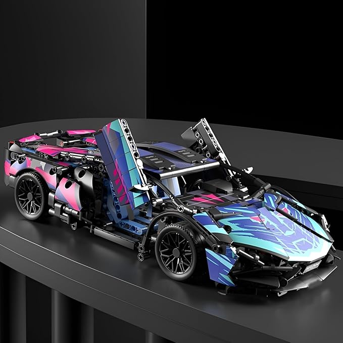 Sport Car Building Block Sets for Adults,Technical Race Car Collectible 1:14 Model Scale Engineering Toy Racing Cars Birthday for Men Boys Teens Age 8+ 8-12 12 13 14 14+