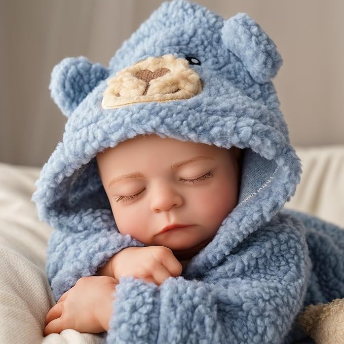 BABESIDE Lifelike Reborn Baby Dolls Boy - 18-Inch Soft Weighted Body Realistic-Newborn Baby Doll Soft Body Real Life Baby Dolls with Toy Accessories