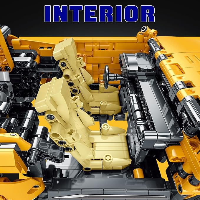 WISEPLAY Model Car Building Kits for Adults - Collectible Models Car to Build - Technic Set 1:14 Scale 1510 Pieces - Great Birthday Gift