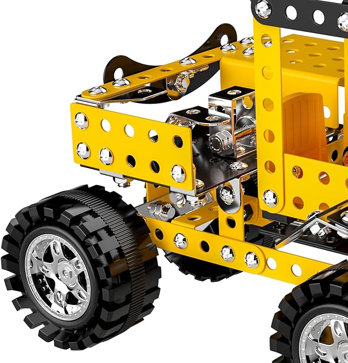 Lucky Doug Stem Building Projects Toys for Kids Boys 8 9 10 11 12 Year Old, Metal Building Construction Model kit, Building Blocks DIY Toys