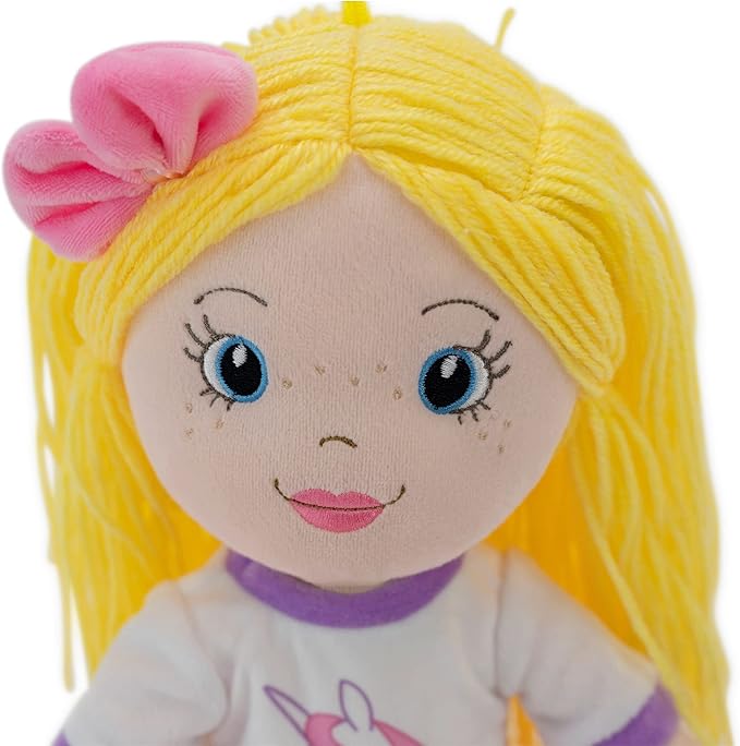 Soft Plush Baby Doll - 18 Inch Rag Dolls for Girls and Boys, Infants & Babies, My First Plush for 1 Year Old, Stuffed Doll - Eimmie