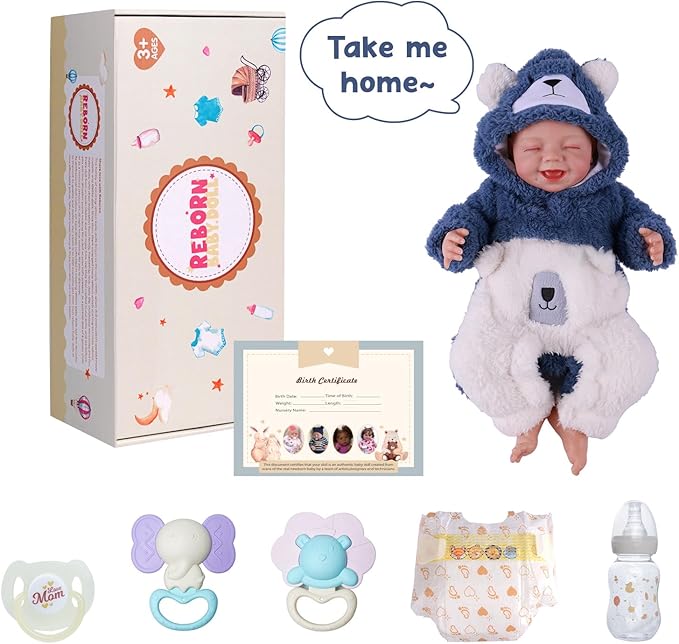 BABESIDE Reborn Baby Dolls Boy 20 Inch - Lifelike Smiling Realistic Baby Doll Boy with Soft Vinyl Body, Poseable Limbs, Real Baby Doll with Accessories for Kids, Collectors & Gifts